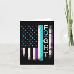 Suicide Prevention Awareness Month Us American Fla Card