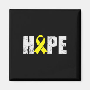 Suicide Prevention Awareness Month Yellow Ribbon H Magnet