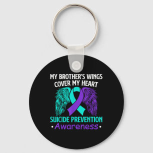 Suicide Prevention Awareness My Brothers Cover My Key Ring