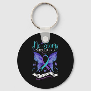 Suicide Prevention Awareness - No Story Should End Key Ring