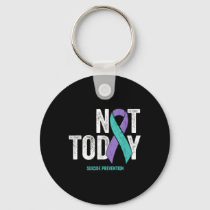 Suicide Prevention Awareness - Not Today Purple Te Key Ring