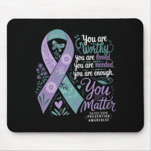 Suicide Prevention Awareness Positive Support Mouse Mat