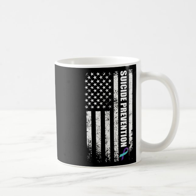 Suicide Prevention Awareness Prevent Suicide Us Fl Coffee Mug (Right)