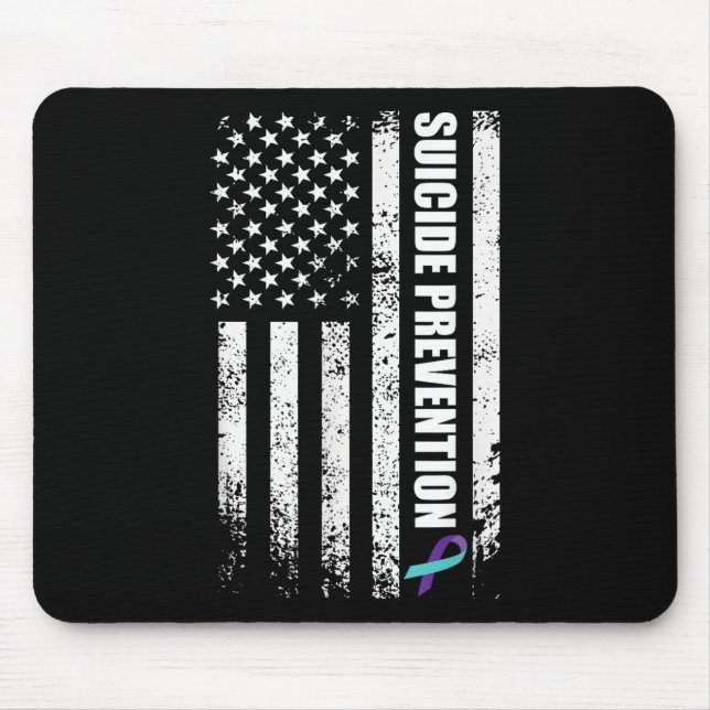 Suicide Prevention Awareness Prevent Suicide Us Fl Mouse Mat (Front)