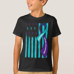 Suicide Prevention Awareness Purple And Teal For S T-Shirt