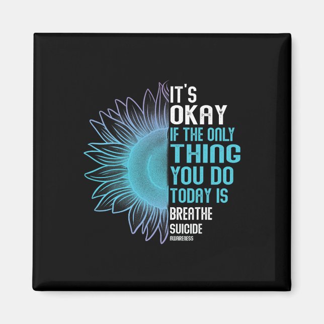 Suicide Prevention Awareness Purple And Teal  Magnet (Front)