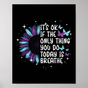 Suicide Prevention Awareness Purple And Teal Poster
