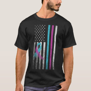 Suicide Prevention Awareness Ribbon American Vinta T-Shirt