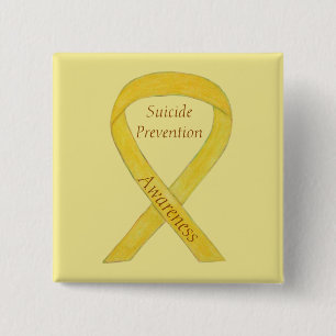 Suicide Prevention Awareness Ribbon Custom Pins