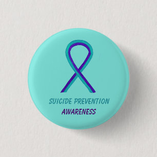 Suicide Prevention Awareness Ribbon Pin Buttons