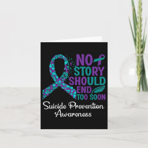 Suicide Prevention Awareness Ribbon Support Week 2 Card