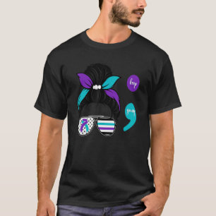 Suicide Prevention Awareness Semicolon Keep Going T-Shirt