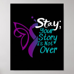 Suicide Prevention Awareness Semicolon Stay Poster