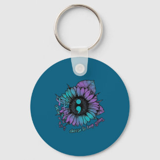 Suicide Prevention Awareness Shirt Choose To Keep  Key Ring