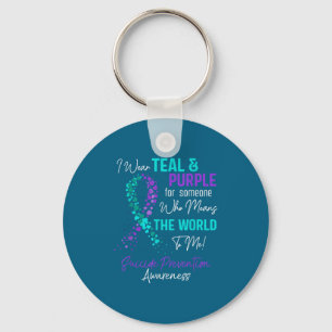 Suicide Prevention Awareness Sitive Motivational Q Key Ring
