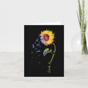 Suicide Prevention Awareness Sunflower Card