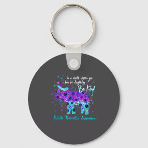 Suicide Prevention Awareness Sunflower Elephant Be Key Ring