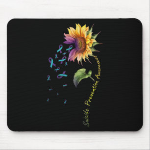 Suicide Prevention Awareness Sunflower Mouse Mat
