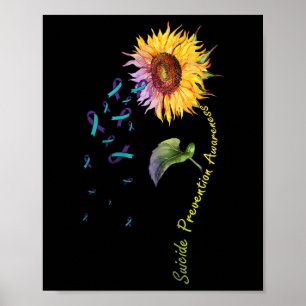 Suicide Prevention Awareness Sunflower Poster