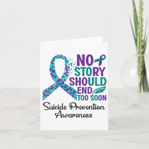 Suicide Prevention Awareness Support Ribbon Card