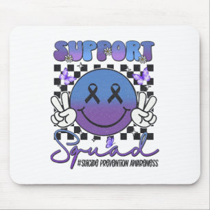 Suicide Prevention Awareness Support Teal And Purp Mouse Mat