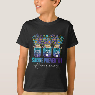 Suicide Prevention Awareness Survivor Fighter Flow T-Shirt