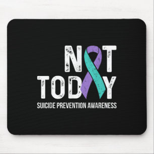 Suicide Prevention Awareness Teal & Purple Rib Mouse Mat