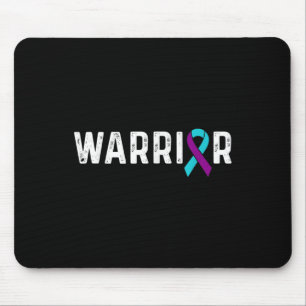 Suicide Prevention Awareness Teal & Purple Rib Mouse Mat