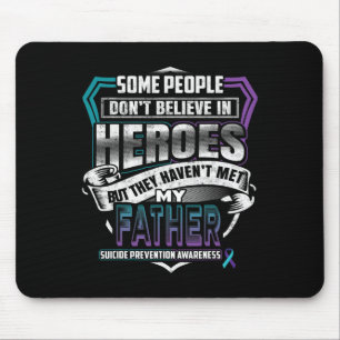 Suicide Prevention Awareness - Teal And Purple For Mouse Mat