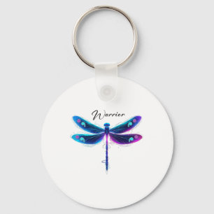 Suicide Prevention Awareness Warrior Dragonfly Sem Key Ring