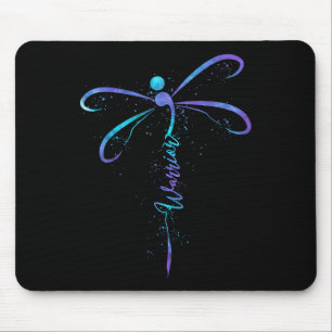 Suicide Prevention Awareness Warrior Dragonfly Sem Mouse Mat