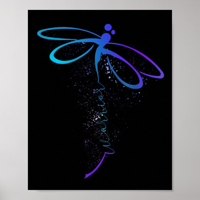 Suicide Prevention Awareness Warrior Dragonfly Sem Poster (Front)
