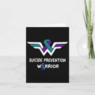 Suicide Prevention Awareness Warrior Purple &amp;  Card