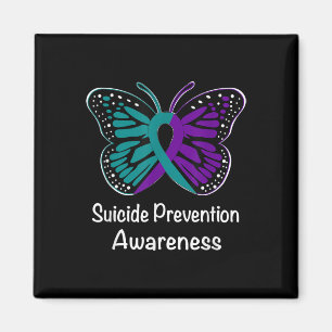 Suicide Prevention Awareness Warrior Purple & Magnet