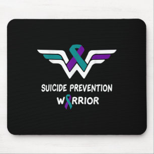 Suicide Prevention Awareness Warrior Purple & Mouse Mat