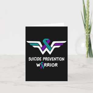 Suicide Prevention Awareness Warrior Purple And Te Card