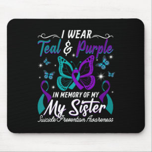 Suicide Prevention Awareness Wear Teal Purple For Mouse Mat