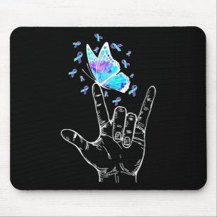 Suicide Prevention Awareness Week Butterfly Love H Mouse Mat
