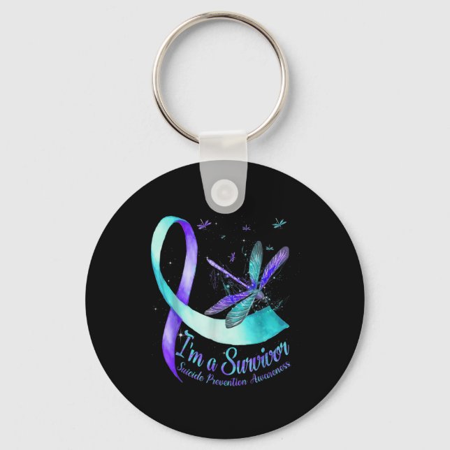 Suicide Prevention Awareness Week Im A Survivor Dr Key Ring (Front)