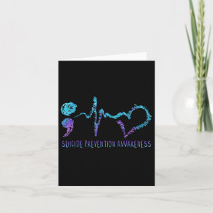 Suicide Prevention Awareness Week Shirt Heartbeat Card