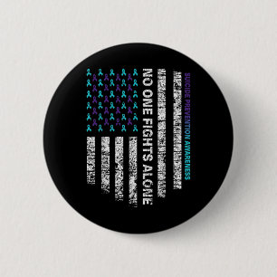 Suicide Prevention Awareness Week Shirt Ribbon Ame 6 Cm Round Badge