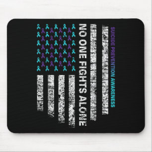 Suicide Prevention Awareness Week Shirt Ribbon Ame Mouse Mat