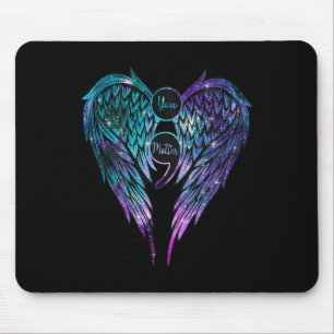 Suicide Prevention Awareness Your Angel Wings On B Mouse Mat