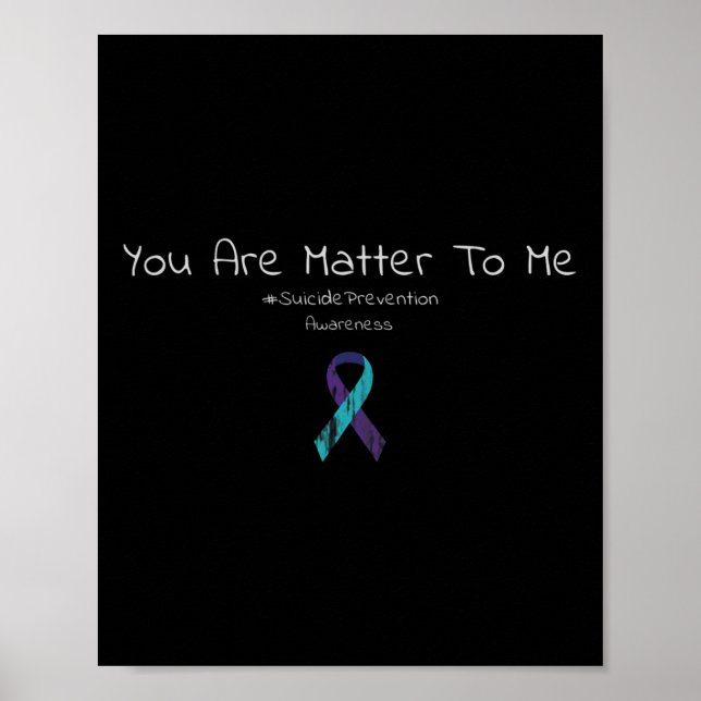 Suicide Prevention Awareness Your Life Problem To  Poster (Front)