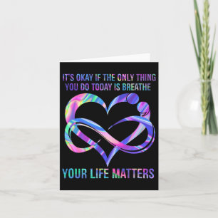 Suicide Prevention Awareness Your Life Problems Card