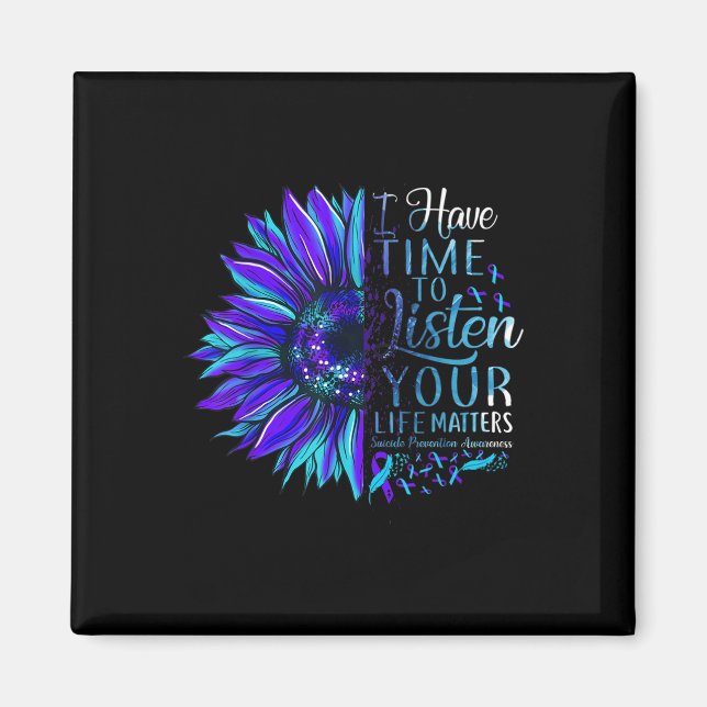 Suicide Prevention Awareness Your Life S Sunflower Magnet (Front)
