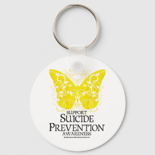 Suicide Prevention Butterfly Key Ring