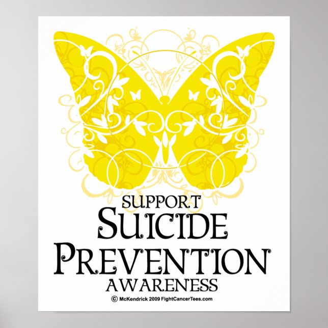 Suicide Prevention Butterfly Poster (Front)