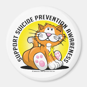 Suicide Prevention Cat Magnet