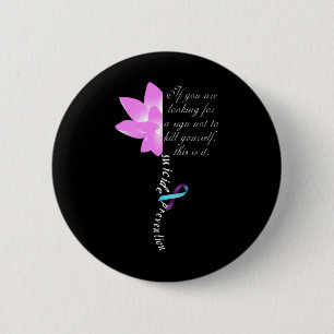 Suicide Prevention Depression Awareness 6 Cm Round Badge